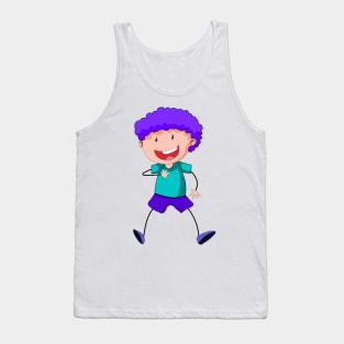 cartoon boy Tank Top